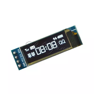 $4.33 • Buy White IIC I2C 0.91 128x32 White OLED LCD Display Module 3.3v 5v FOR AVR Arduino