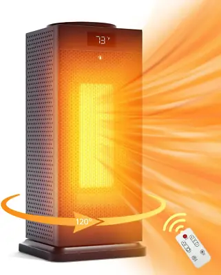 Space Heater 1500W Electric Portable Heater With Thermostat Fast Quiet Heating • $67.86