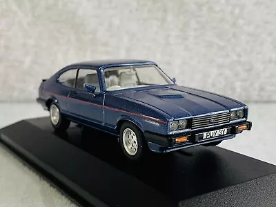 £6.55 • Buy Corgi Vanguards 1:43 Ford Capri MkIII 2.8 Injection In Blue In Display Case 