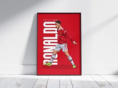 Cristiano Ronaldo Man United - Football Poster - A5/A4/A3/A2/A1/A0 • £49.95