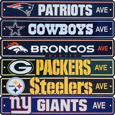 Official NFL Football Street Sign Ave Licensed Durable Man Cave • $22.95