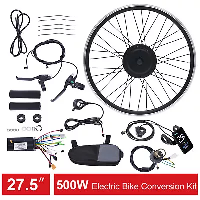 27.5  Front Drive Motor Wheel Electric Bicycle Hub Conversion Kit 36V 500W LCD • $220.40