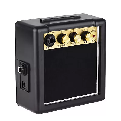 Mini Electric Guitar Amplifier Travel Portable Desktop Practice Amp 3W K5V2 • $18.53