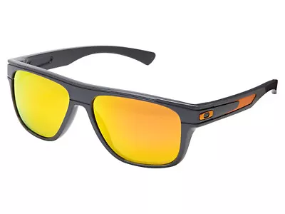 Oakley Breadbox Toxic Blast Polarized Sunglasses OO9199-28 Grey/Fire Iridium • $99.99