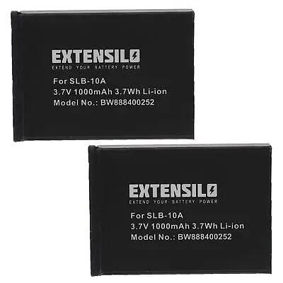 2x Battery 1000mAh For Samsung L100 L310W L200 L210 L110 EX2F TL9 • £21.60