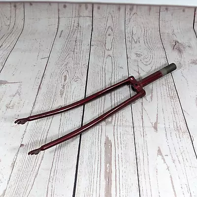 Raleigh Sport Bicycle Front Fork 27 Inch 1  Threaded Burgundy VTG 1980s • $24.75