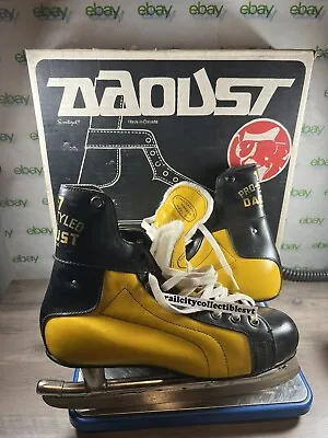 VINTAGE DAOUST 17 PRO-STYLED SIZE 8 Hockey Skates - Made In Canada - Rare Find! • $500