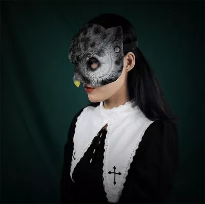 £9.59 • Buy Owl Mask Halloween Costume Party Animal Mask Easter Masquerade