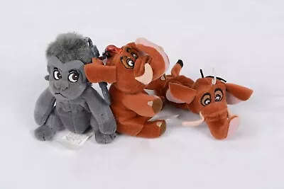 Vintage Disney Store Tantor And Terk Tarzan 4” Keychain Bean Bag Plush & Magnet • $15