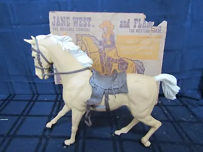 Org Vintage Marx Best Of The West Jane West Flame Western Horse # 2065 / Box Lid • $99.95