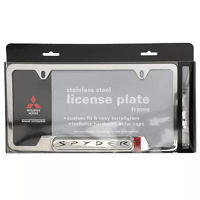 OEM 2008-2012 Mitsubishi  Eclipse Spyder Chrome License Plate Frame MZ314183 • $51.72