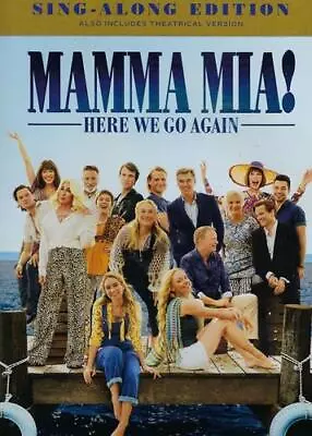 Mamma Mia! Here We Go Again Sing-Along Edition DVD • $14.95