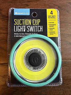 NEW HomeWorks SUCTION CUP LIGHT SWITCH Battery LED Stick To Smooth Surfaces  • $8.99