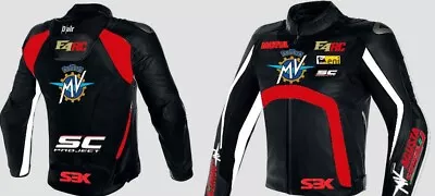 Motorbik Mv Agusta Racing Leather Jacket Man And Women All Size Available • $299.99