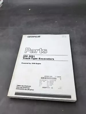 CAT Caterpillar 320/L PARTS MANUAL BOOK CATALOG LIST EXCAVATOR GUIDE Sn 7WK 1TL1 • $44