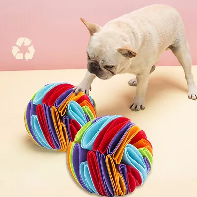 £5.49 • Buy Snuffle Ball Dog Puzzle Toys Increase IQ Food Slow Dispensing Feeder Training