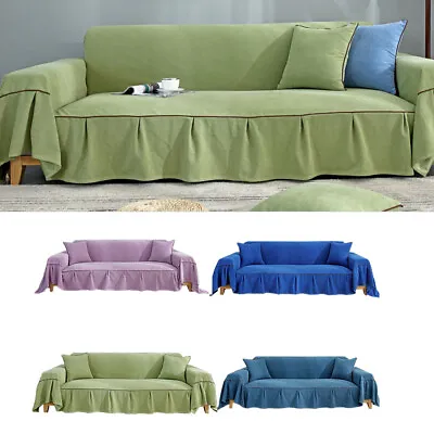 $14.55 • Buy 1/2/3/4 Seater Sofa Cover Slipcover Couch Covers Washable Furniture Protector 