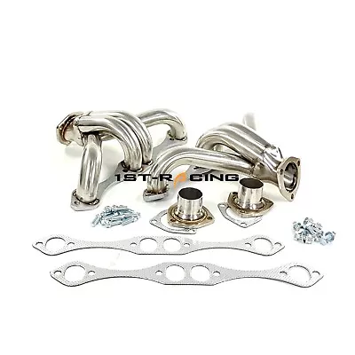 Polished Exhaust Manifold Header For Chevy Small Block 265 283 305 383 400 1955- • $150.39