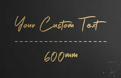 600mm Personalised Custom Car Boat Window Vinyl Cut Decal Lettering Text Sticker • $15.91