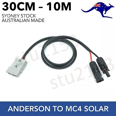 50A Anderson Plug To MC4 Compatible Solar Connectors 6mm Auto Cable 30cm - 10m • $24