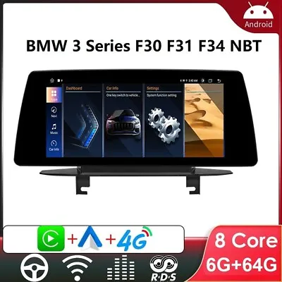 Android 13 8-Core 6+64GB Car GPS Stereo Car Play DAB+ For BMW 3/4 Series F30-F36 • £348.99