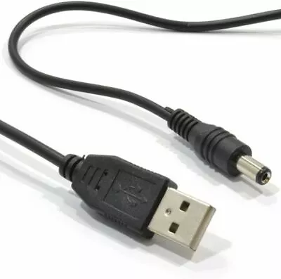 USB To 5v Power Supply Cable - 5.5mm X 2.1mm Tip • £1.49