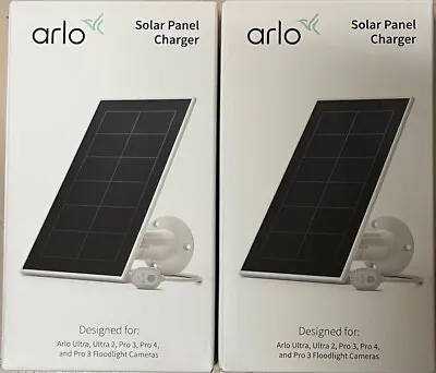 2 Pack Arlo Solar Panel Charger For Ultra Ultra 2 Pro 3 & Pro 4 • $129.98