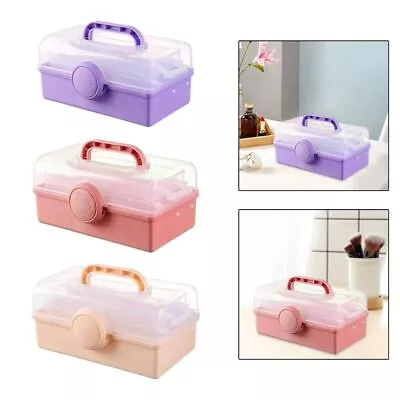 Large Capacity Cosmetic Storage Box Plastic Jewelry Organizer • $26.52