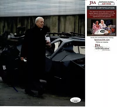 MICHAEL CAINE As ALFRED SIGNED 8X10 PHOTO  BATMAN BEGINS  JSA COA • $219.99