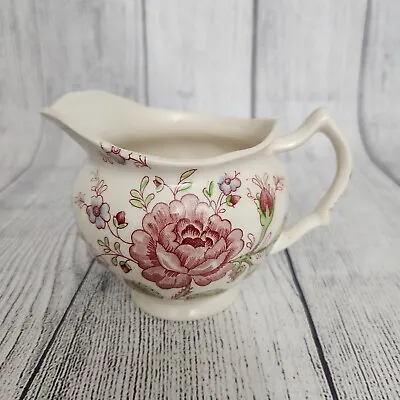 Johnson Brothers China Rose Chintz Creamer 10 Ounce Made In England • $15