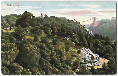 Bristol Clifton Down Gloucestershire - 1908 Colour Postcard T15 • $10.43