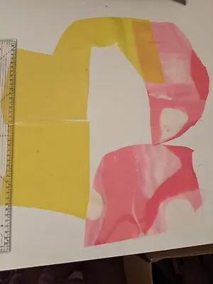 Yummy Gummy Remnants Pink Bubblegum Marble Effect & UV Latex Sheet Offcuts • £8