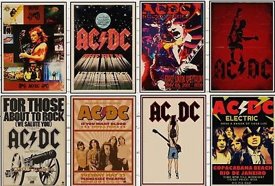 MUSIC POSTERS Prints Vintage Cave Wall Art Bar Gift Best Gig Groups Bands Artist • £2.95