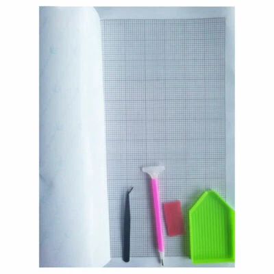 £8.99 • Buy 5D Blank Grid Diamond Painting Kit Canvas Full Drill Cross Stitch Embroidery Set