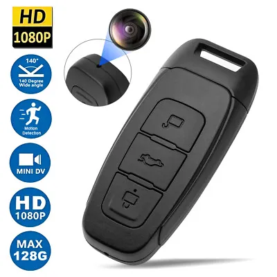 1080P Mini Car Key Fob Camera DVR Night Vision Cam HD Video Recorder Portable US • $29.29