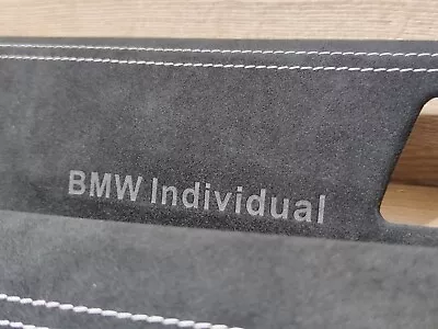 $455 • Buy BMW E90 E91 Individual Alcantara Interior Trim Kit NO NAVIGATION White Stitching
