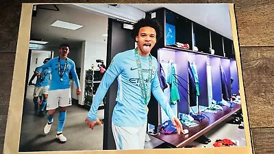 Leroy Sane Signed Manchester City Photo With COA  • £49.99