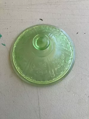 Vintage Federal Green Sharon Cabbage Rose Sugar Replacement LID ONLY • $9.99