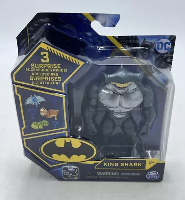 $12 • Buy Spin Master Bat Tech Metallic Look KING SHARK Action Figure Batman DC Comics NEW