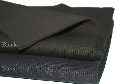 Rib Knit Cuff Waistband Ribbing Fabric High End QualityElastic Stretch Cuffing • £8.95