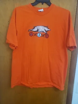 Vintage XL 1996 Alice In Chains The Other White Meat Pig T-shirt Orange Hanes  • $249.99