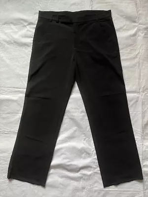 Vintage 90s Zegna Mens Polyester Black Pants - XL • $34.95