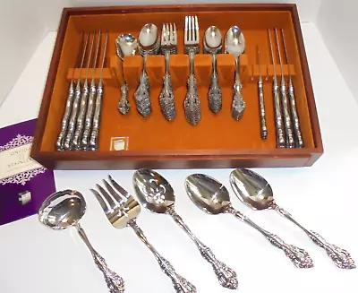 Oneida Cube Michelangelo 18/10 Stainless Flatware Service For 8 + Serving 55 Pc • $298.95