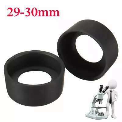 2PCS 29-30mm Microscope Eyepiece Eye Shield Rubber Eye Guards Binocular Eye Cups • $9.35