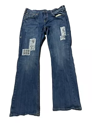 Cowgirl Tuff Womens Blue Denim Medium Wash Bootcut Jeans Size 34 • $21