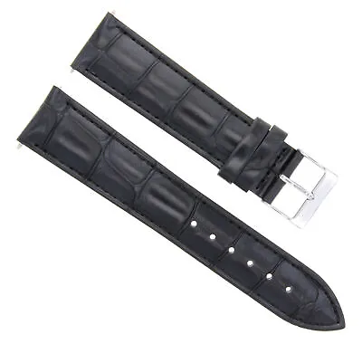19mm Leather Watch Strap Band For Patek Phillipe Watch Bracelet Black • £17.05
