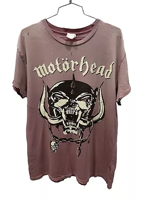 Madeworn Vintage Style MOTORHEAD Shirt UniSex Distressed Large Band Exclusive • $249