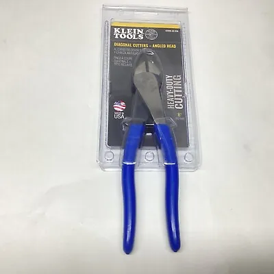 Klein Tools D2000-48-SEN Diagonal Cutters - Angled Head Blue - Made In USA NEW • $22
