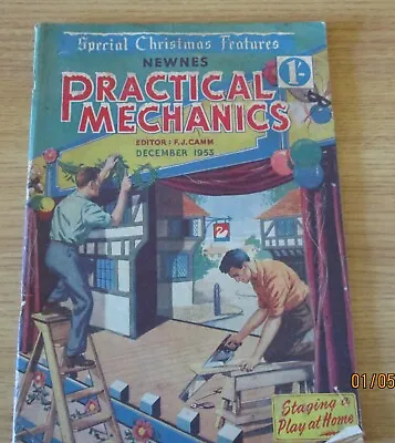Vintage Newnes Practical Mechanics December 1953 Editor F. J. Camm • £3.99