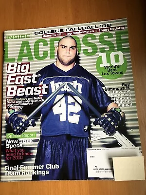 Vtg “Inside Lacrosse  Mag (10/09); Tips Techniques History Pictures & More! • $5